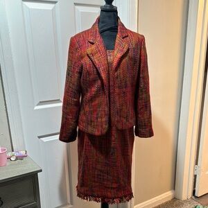 ♥️Women's Multicolor Tweed Jacket and Dress Set♥️